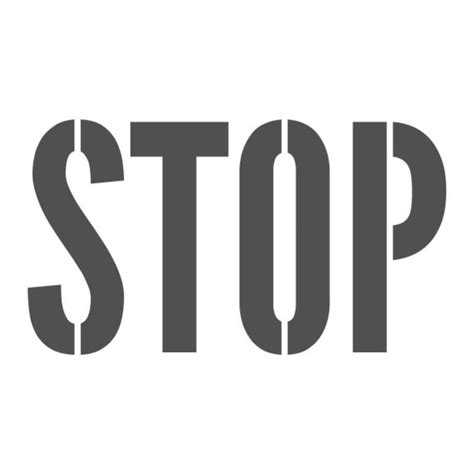 Stop Stencil Custom Made Any Size Any Font Woodland Manufacturing