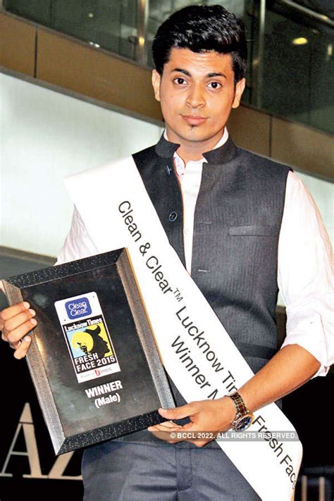Winner Ayush Tripathi During The Clean And Clear Lucknow Times Fresh