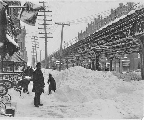 3rd Avenue At 67th Street 1888 The Year Of The Great Blizzard Ewing