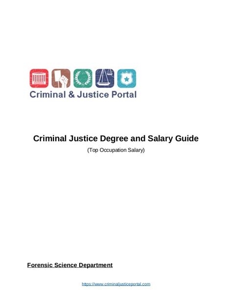 Criminal Justice Salary Guide