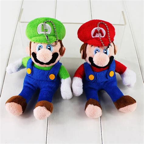 15cm New Super Mario And Sitting Luigi Soft Stuffed Plush Doll In Movies