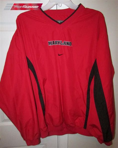 Ncaa Maryland Terps V Neck Pullover Adult Medium Red Terrapins By Nike