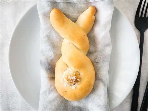 Homemade Easter Bunny Rolls Plated Cravings