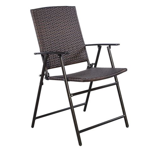 Rattan indoor and outdoor chairs are stylish, sturdy and comfortable. Set of 4 Rattan Folding Chair | Outdoor folding chairs ...