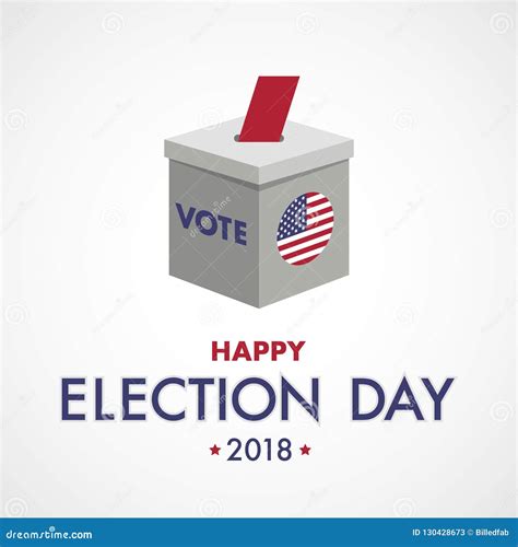 Happy Election Day Vote Usa Make It Count Stock Vector