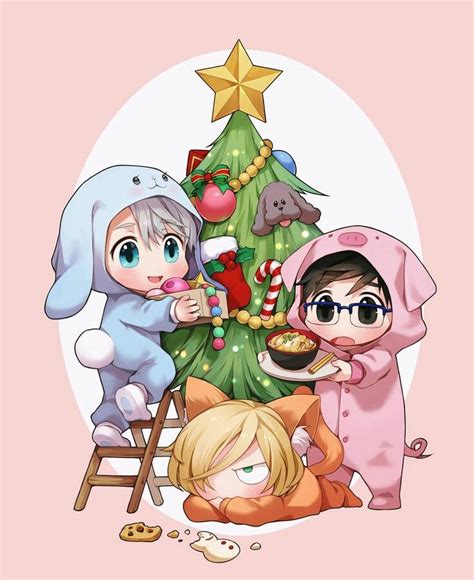 Yuri On Ice Christmas Chibi Yuri On Ice Anime Christmas