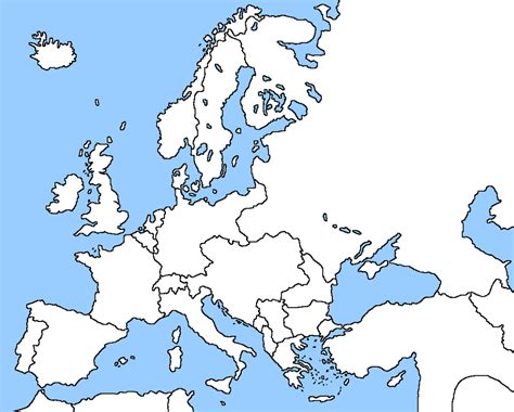 World War I Maps Intended For Blank Map Of Europe Printable