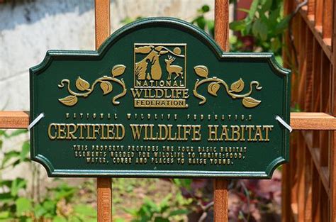 Certified Wildlife Habitat Sign Habitat Garden Wildlife Habitat