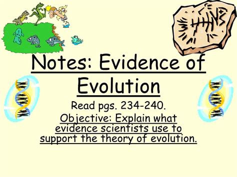 Ppt Notes Evidence Of Evolution Powerpoint Presentation Free