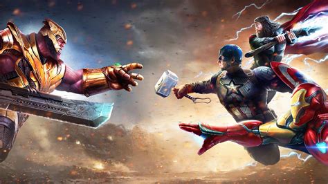 Avengers Endgame Captain America Vs Thanos Army Wallpaper 4k Thanos