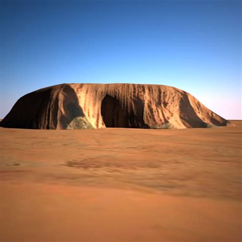 Uluru Rock Sandstone 3d 3ds