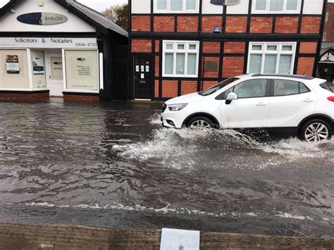 Cheshire Flooding In Pictures As Downpours Cause Chaos Across County Cheshire Live