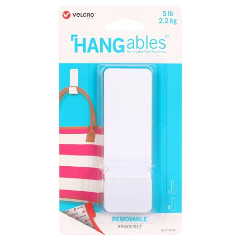 Velcro Brand Hangables Removable Wall Hooks Easy To Remove Wall