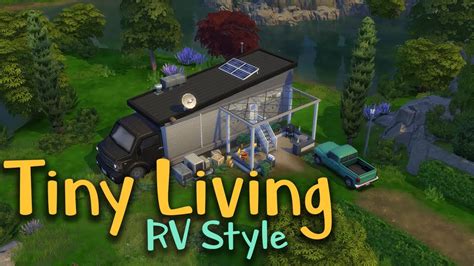 The Sims 4 Speed Build Tiny Living Rv Trailer Youtube