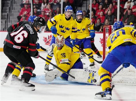 Bedards Four Assists Lead Canada Over Sweden On New Years Eve At