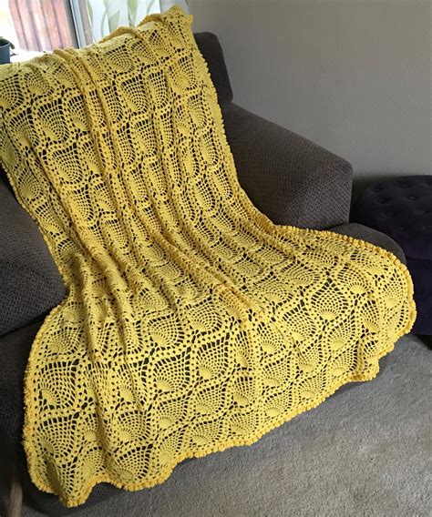 Crochet Pattern Pineapple Sunny Pineapple Afghan Pattern Creative Yarn