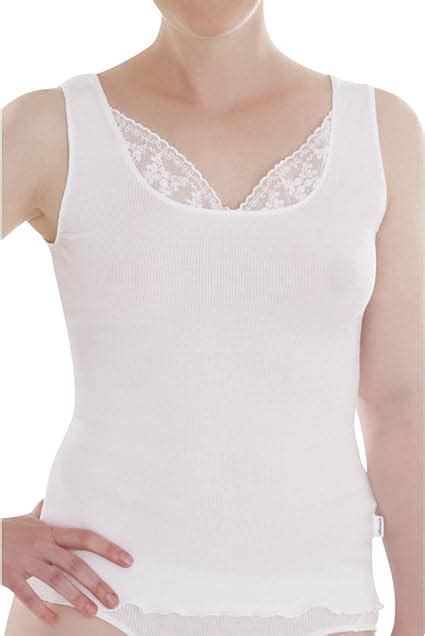 Comazo Damen Unterhemd Bio Baumwolleelasthan Amazonde Bekleidung