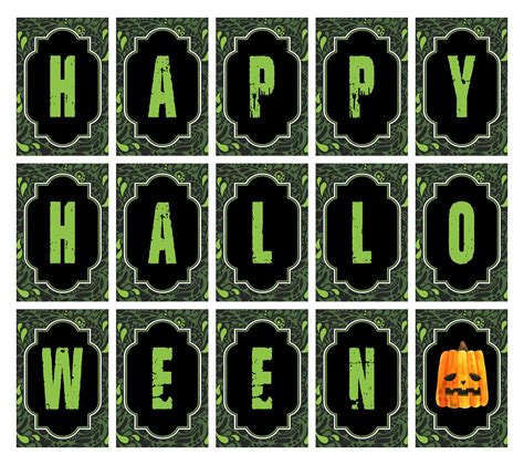 10 Best Scary Happy Halloween Banner Printable