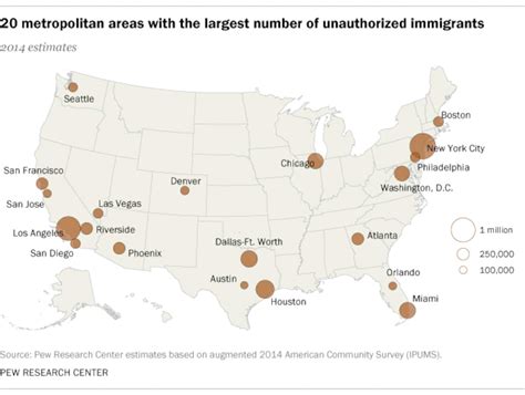 Most Unauthorized Immigrants Live In Urban Areas Study Shows The
