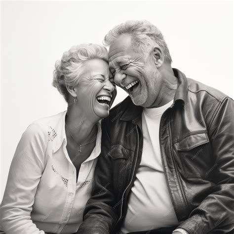 Premium Ai Image An Older Man And Woman Smiling And Holding Onto Each