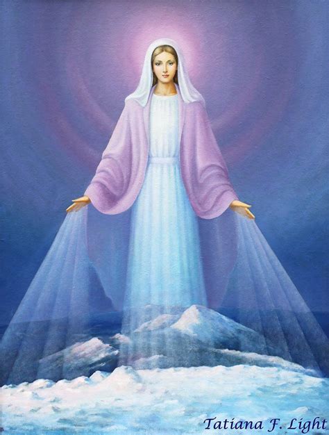 Mother Mary Above Ural Painter Tatiana F Light Мать Мария над