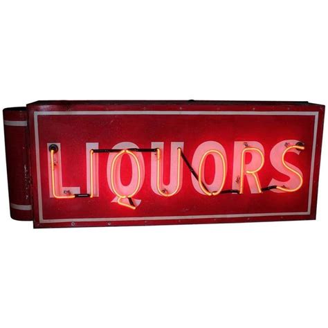 Art Deco Double Sided Liquors Neon Sign Neon Signs Neon Wall Art