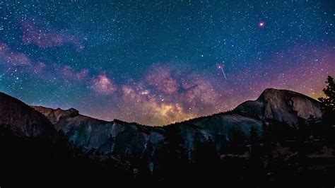 Night Sky And Mountains 1920x1080 Download Hd Wallpaper Wallpapertip