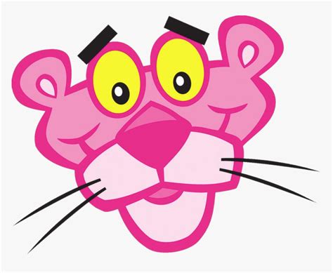 Pink Panther Face Cartoon Characters Pink Panther Hd Png Download