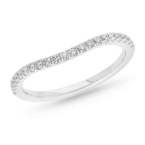 Round Brilliant Diamond Curve Wedding Ring Andrew Mazzone