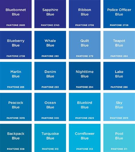 nombres de colores azules décoration de maison