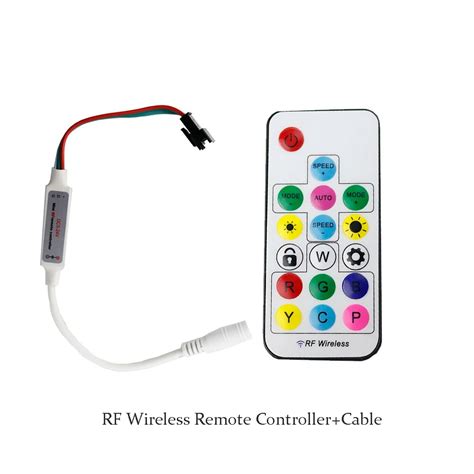 1pcs 17keys Led Rgb Controller Rf Wireless Remote Control For Ws2811
