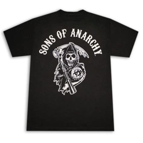 Sons Of Anarchy Reaper Arch Logo Graphic Tee Shirt Black