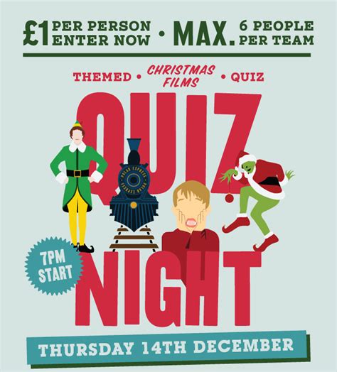 Yandc Christmas Quiz Night Poster A3 Expanded Yard And Coop