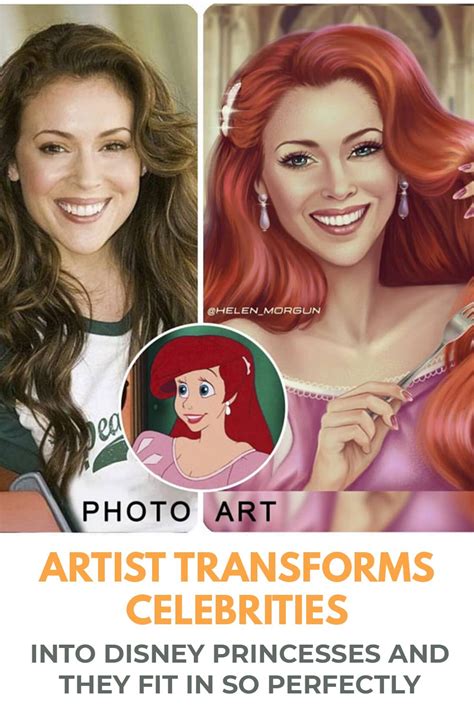 Artist Transforms Celebrities Into Disney Princesses And They Fit In So Perfectly Disney Art