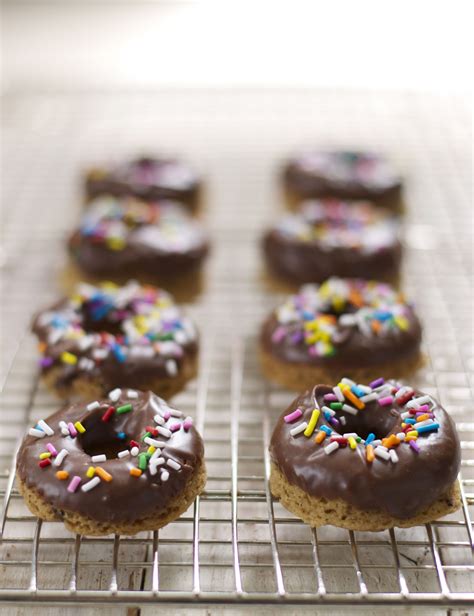 Mini Chocolate Chip Cookie Donuts With Chocolate Glaze Recipe Mini