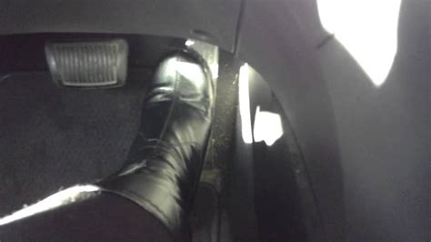 Driving In Black Boots Youtube