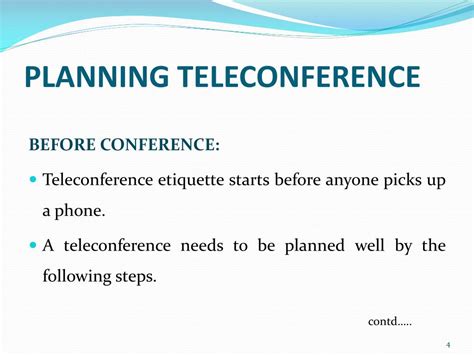 Ppt Teleconferencing Etiquette Powerpoint Presentation Free Download