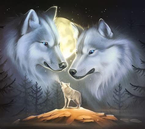 Lovely Wolves Wild Wolf Moon Howl Hd Wallpaper Pxfuel