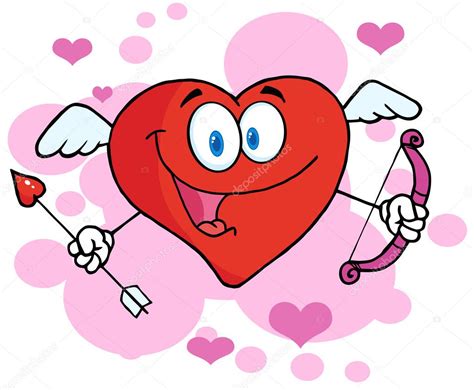 Happy Heart Cupid — Stock Photo © Hittoon 8678263