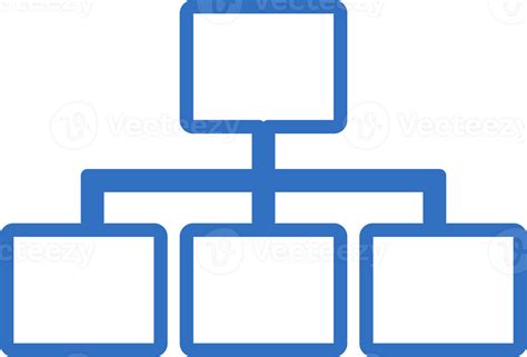 Organization Chart Icon Line Design Monoline Icons 26561111 Png