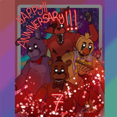 Happy Anniversary Fnaf By Foxyarts26 On Deviantart