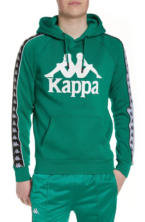 Kappa Banda Graphic Hoodie In Green For Men Lyst