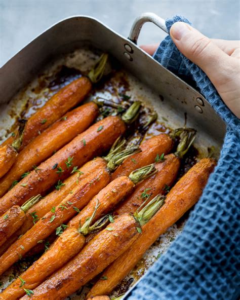 Easy Maple Roasted Carrots Six Hungry Feet Recipes