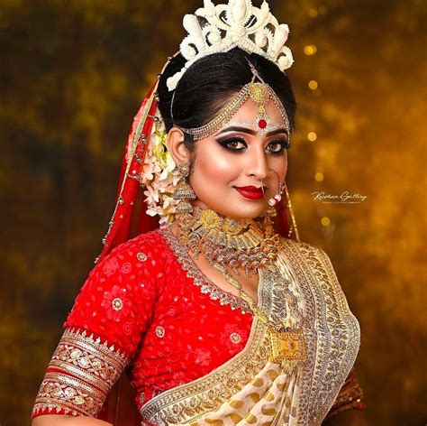 Bengali Bridal Makeup Indian Bride Makeup Bengali Wedding Indian