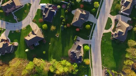 Beautiful Suburban Neighborhoods With Stunning Stock Footage Video