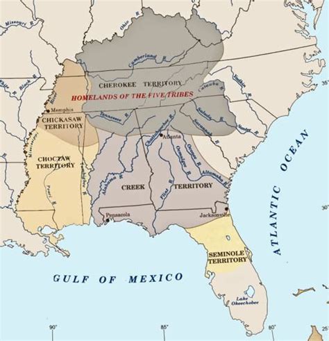 Oklahoma Indian Tribes Map