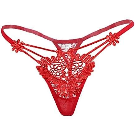 Amazon Fr String Ficelle Rouge