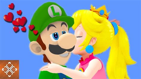 Luigi And Peach In Love