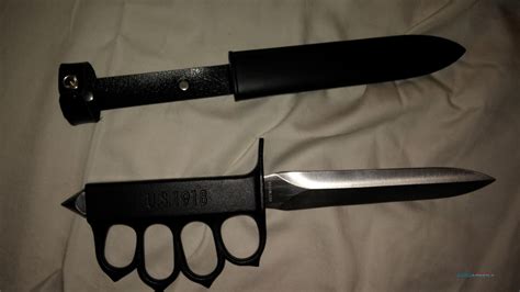 15700496 1918 Us Knuckle Duster Trench Knife For Sale