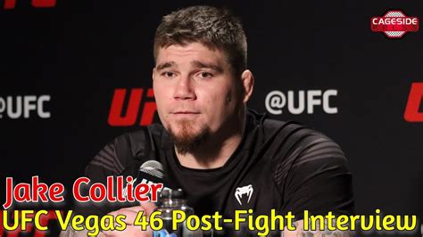 Ufc Vegas 46 Jake Collier Doesnt Regret Moving Up To Heavyweight Sooner Youtube